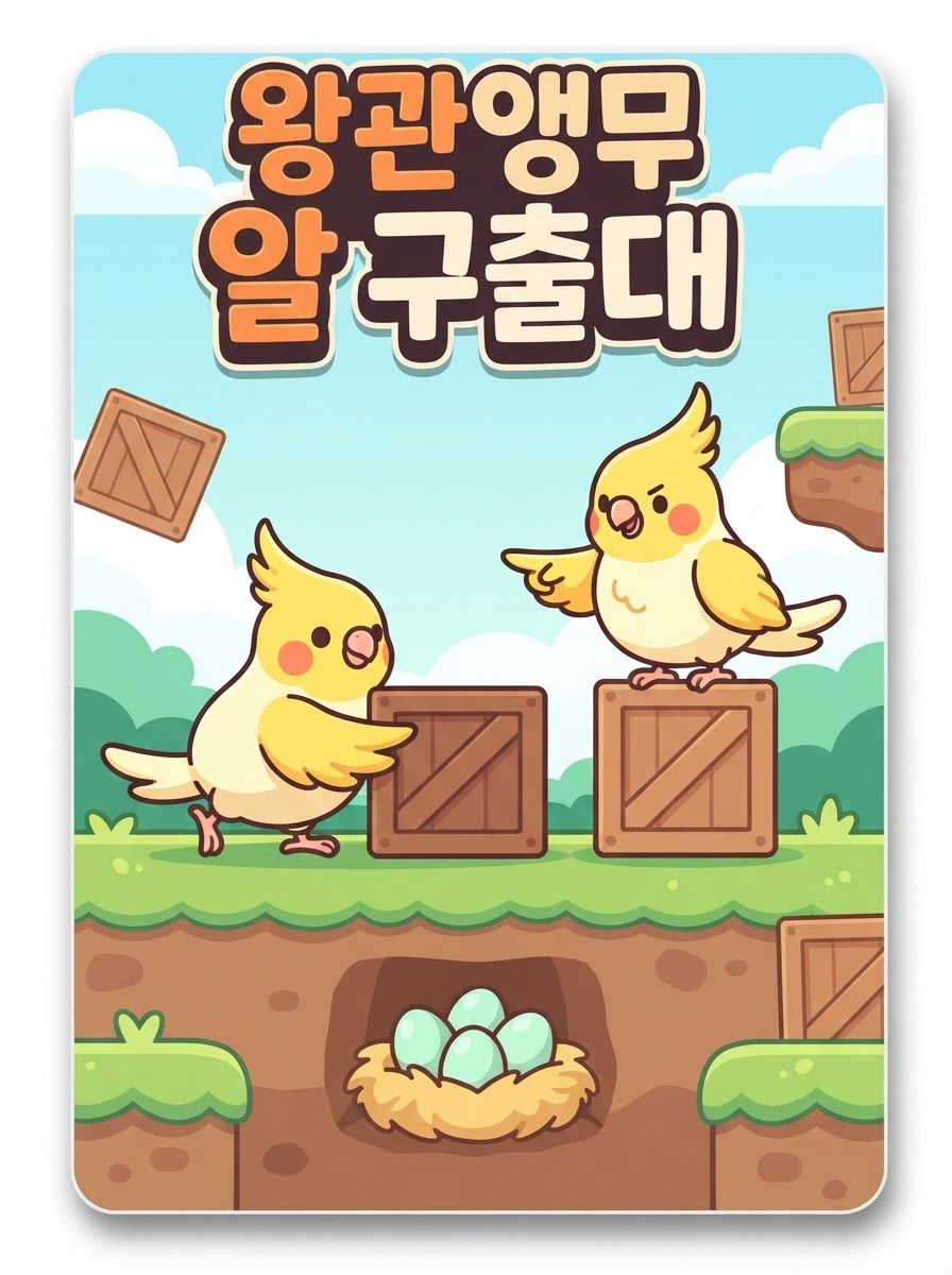 왕관앵무 알 구출대