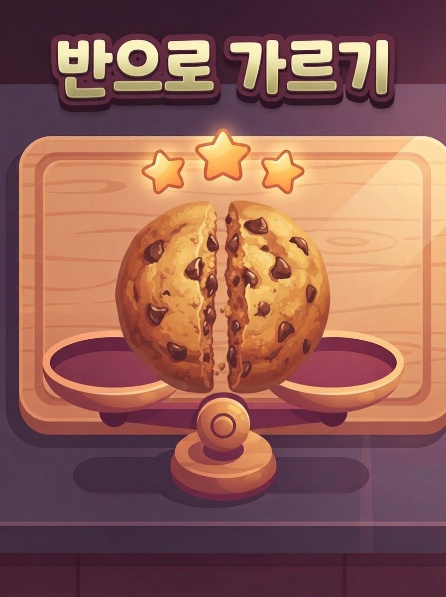 반으로 가르기