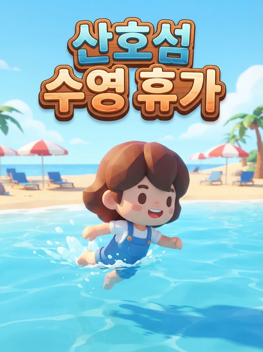 산호섬 수영 휴가