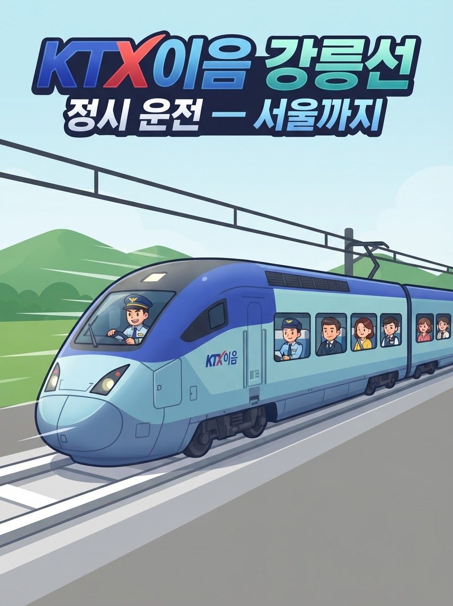 KTXイウム 江陵線 定時運転
