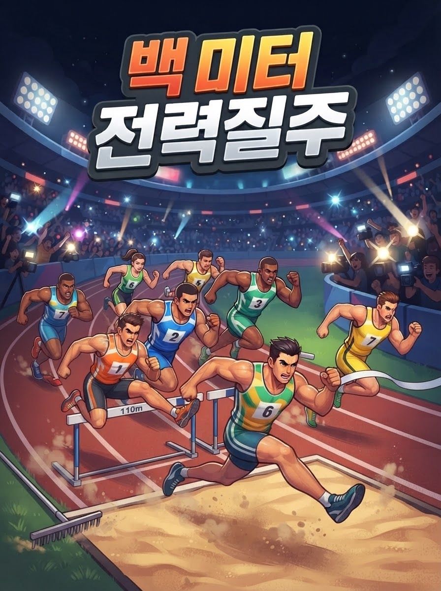백 미터 전력질주