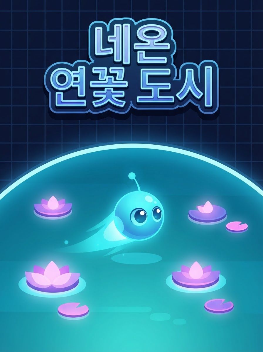 네온 연꽃 도시