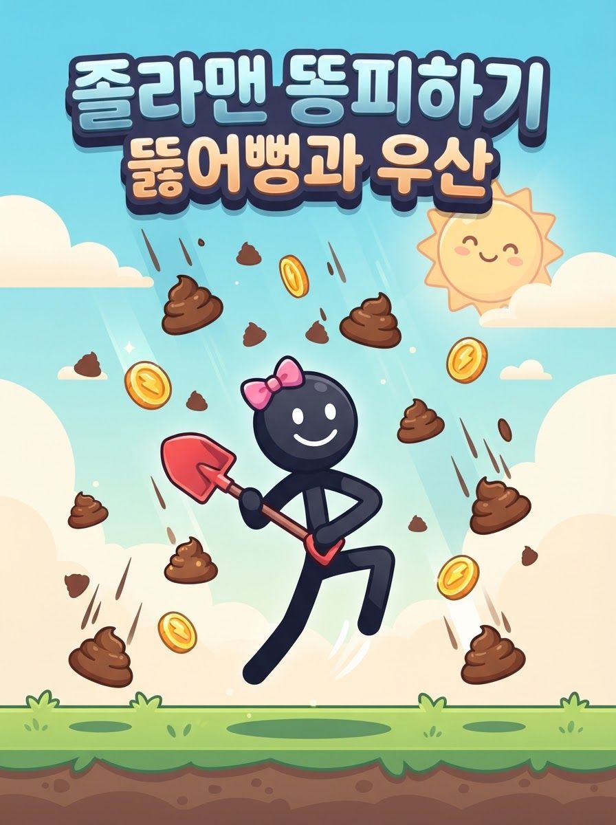 졸라맨 똥피하기: 뚫어뻥과 우산