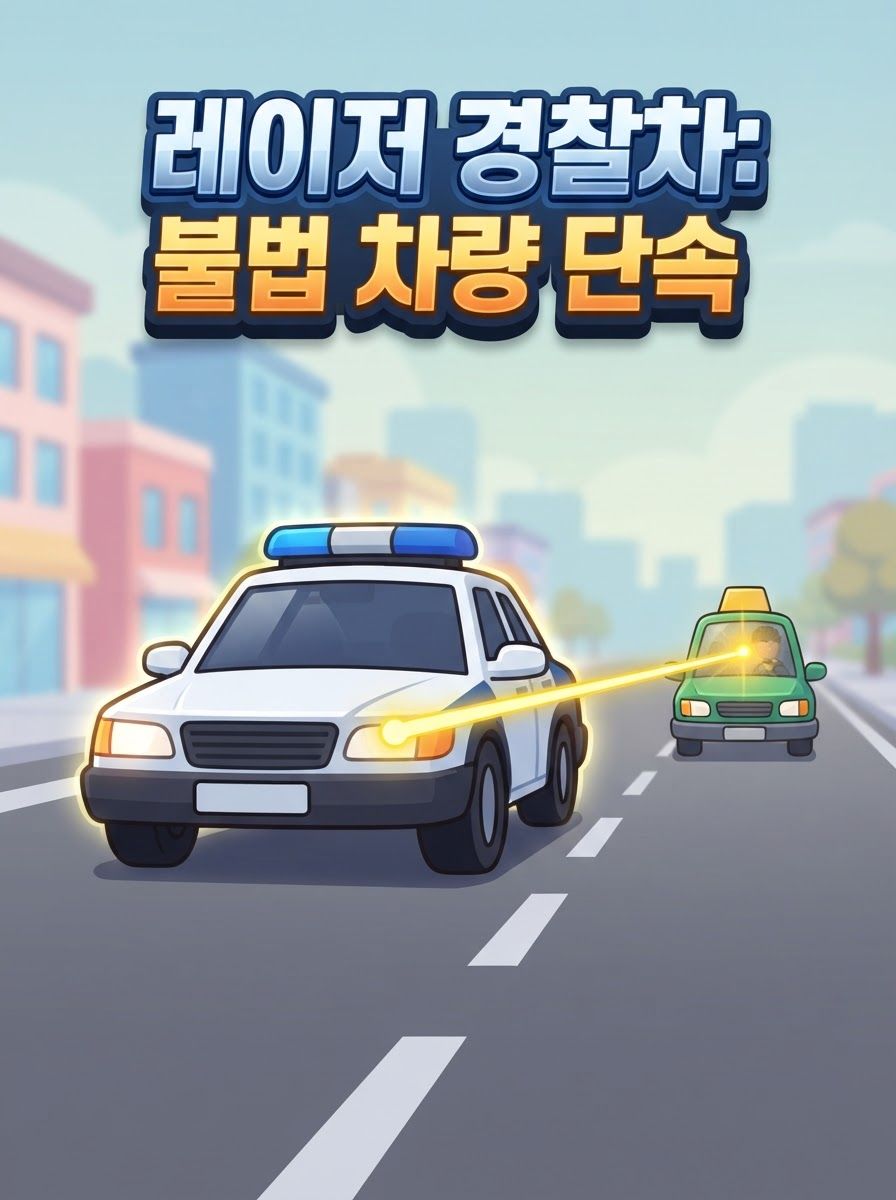 레이저 경찰차: 불법 차량 단속