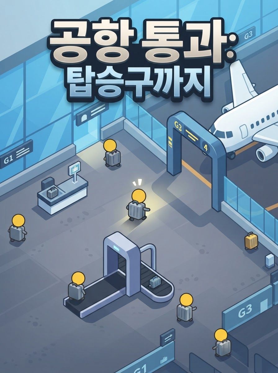 공항 통과: 탑승구까지