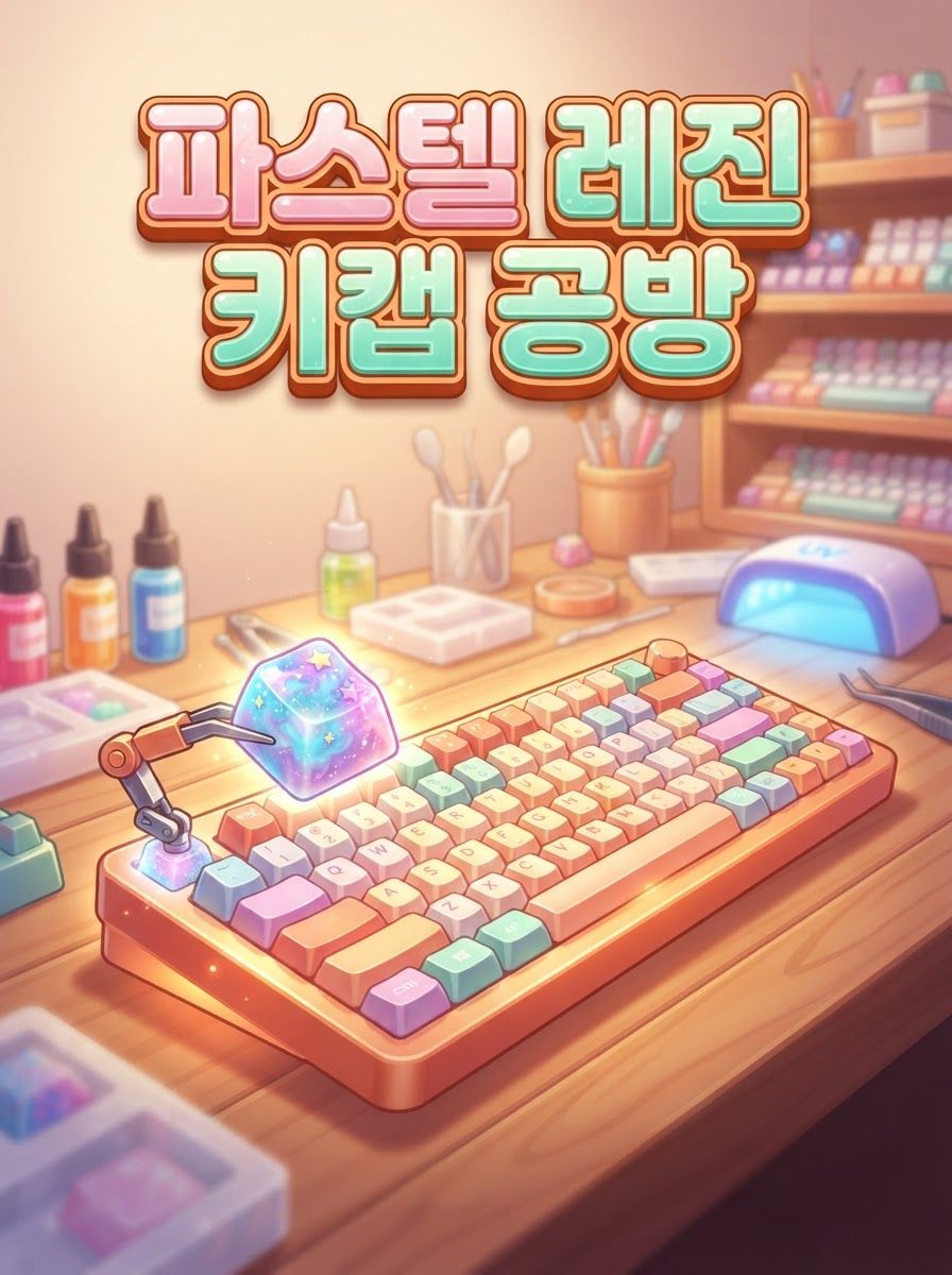 파스텔 레진 키캡 공방