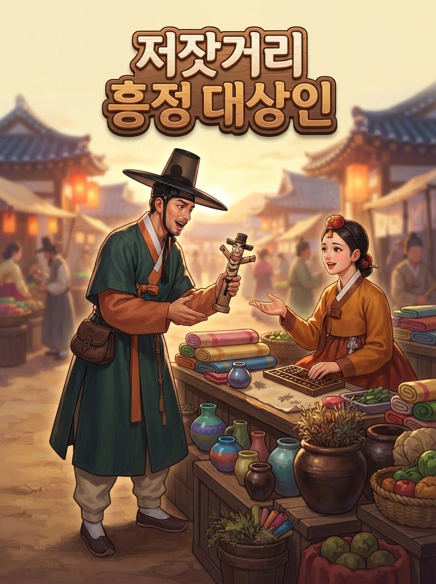 저잣거리 흥정 대상인