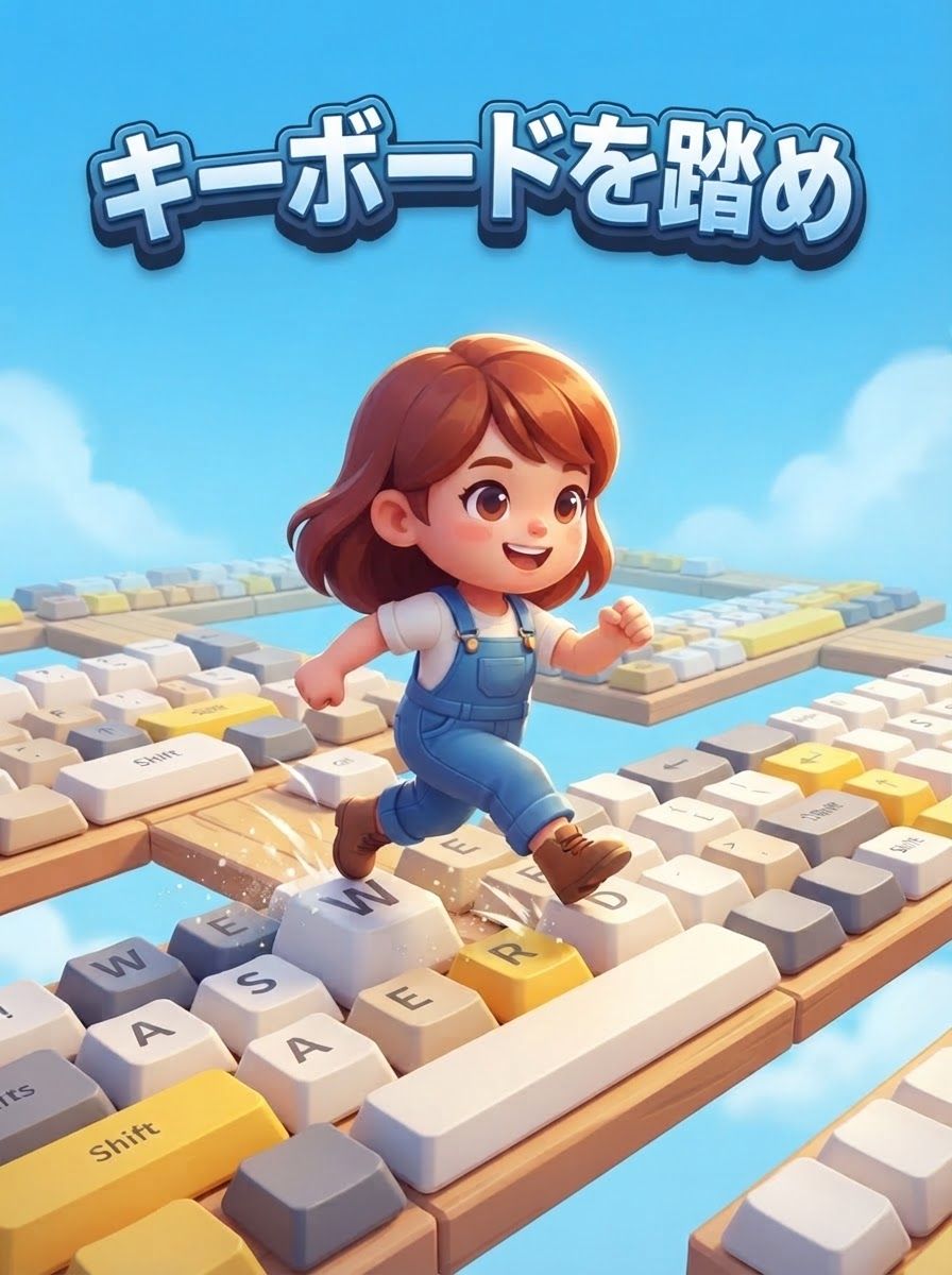 キーボードを踏め