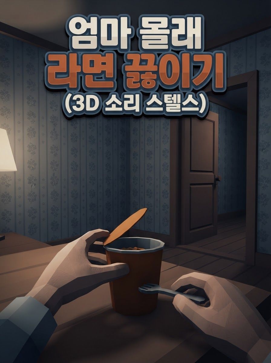 엄마 몰래 라면 끓이기 (3D 소리 스텔스)