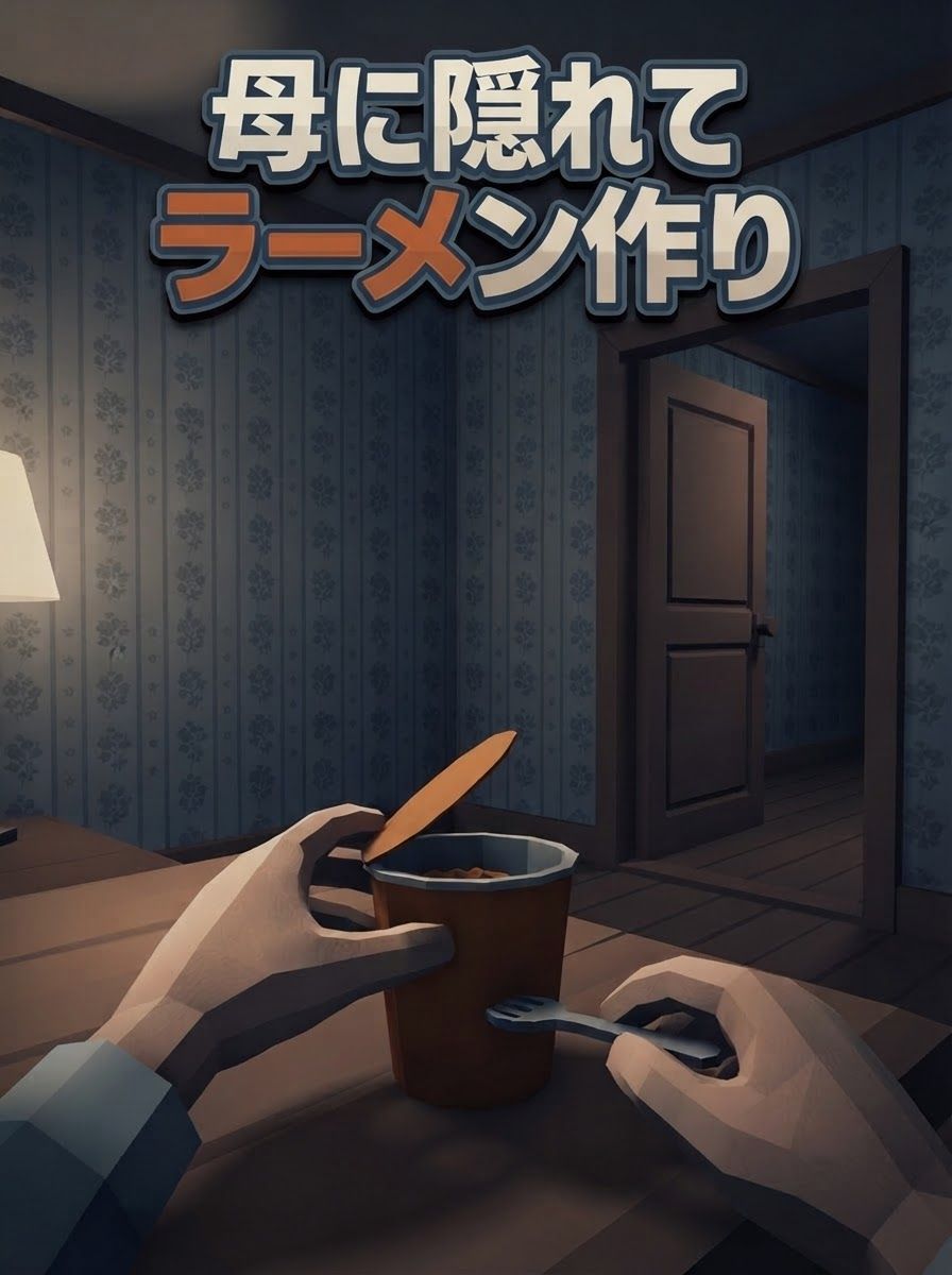 母に隠れてラーメン作り