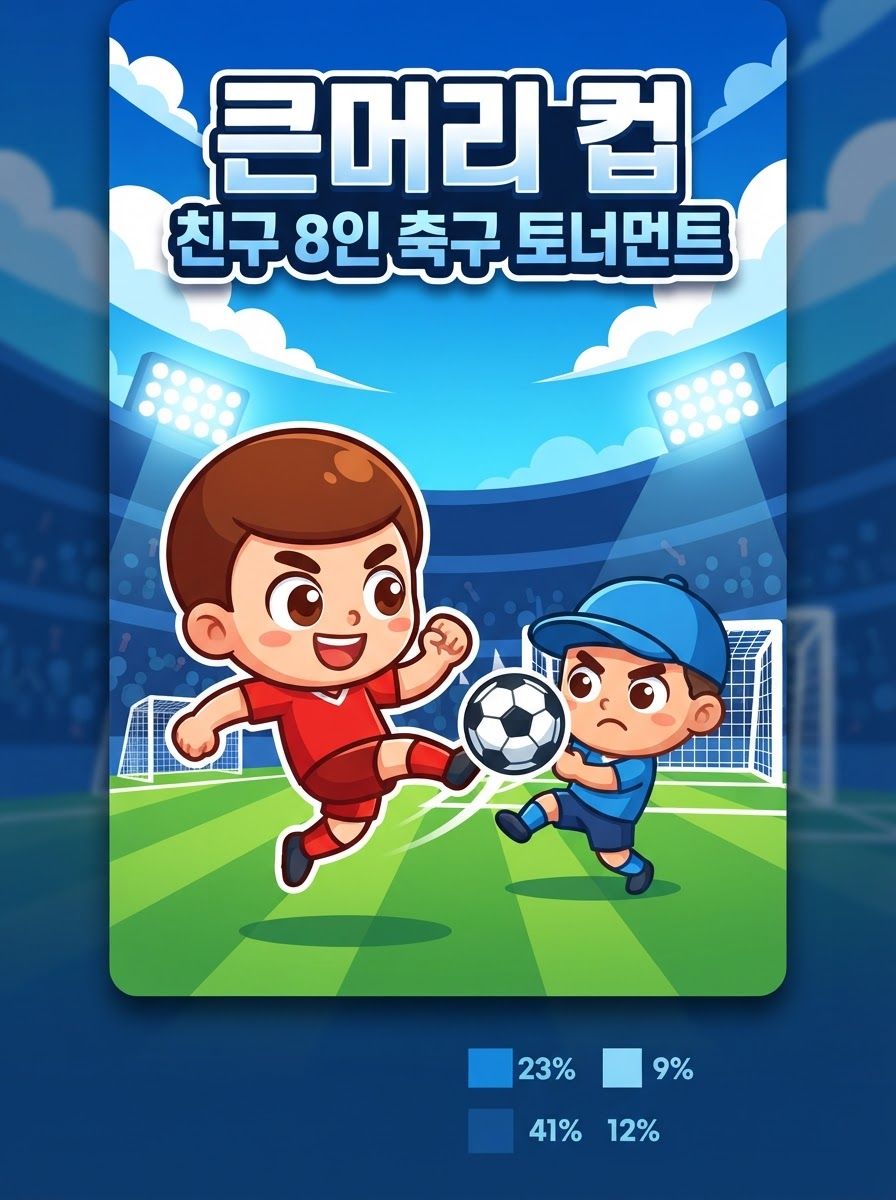 큰머리 컵 — 친구 8인 축구 토너먼트