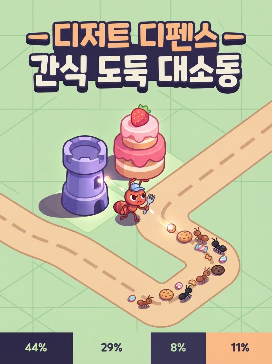 디저트 디펜스 — 간식 도둑 대소동