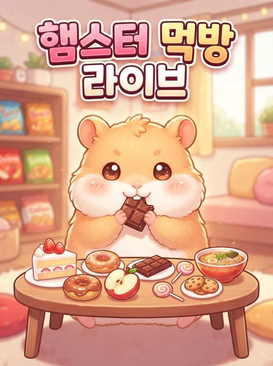 햄스터 먹방 라이브