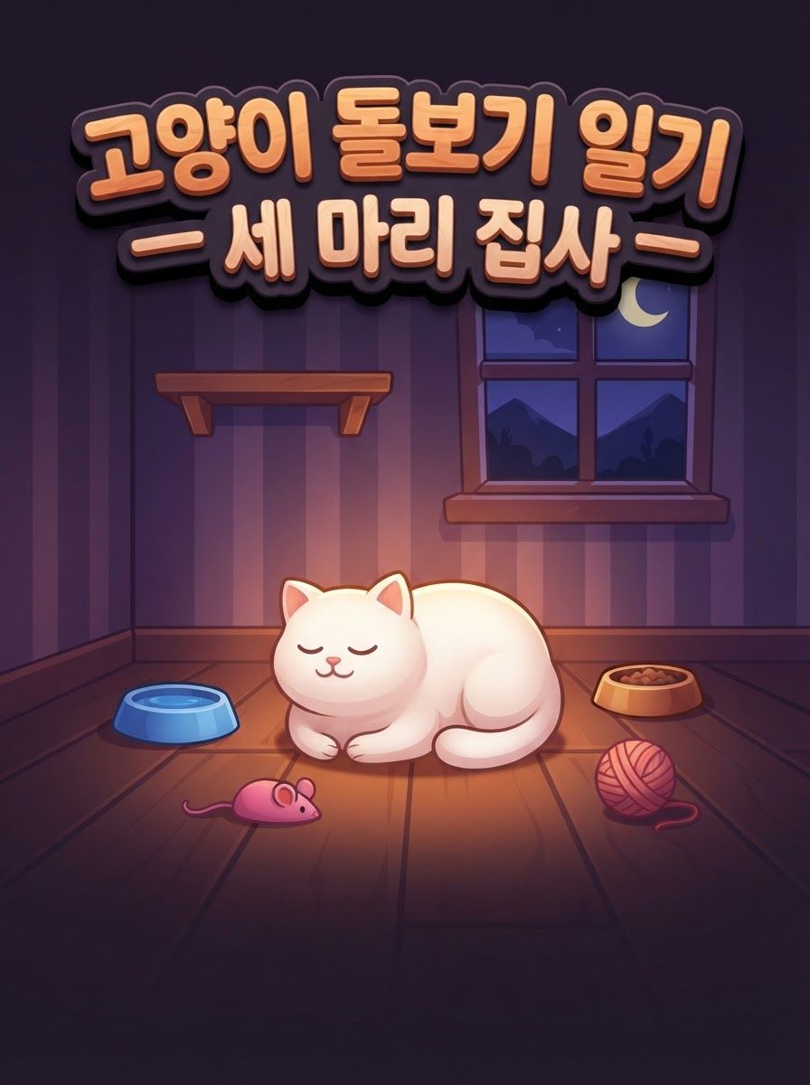 고양이 돌보기 일기 — 세 마리 집사