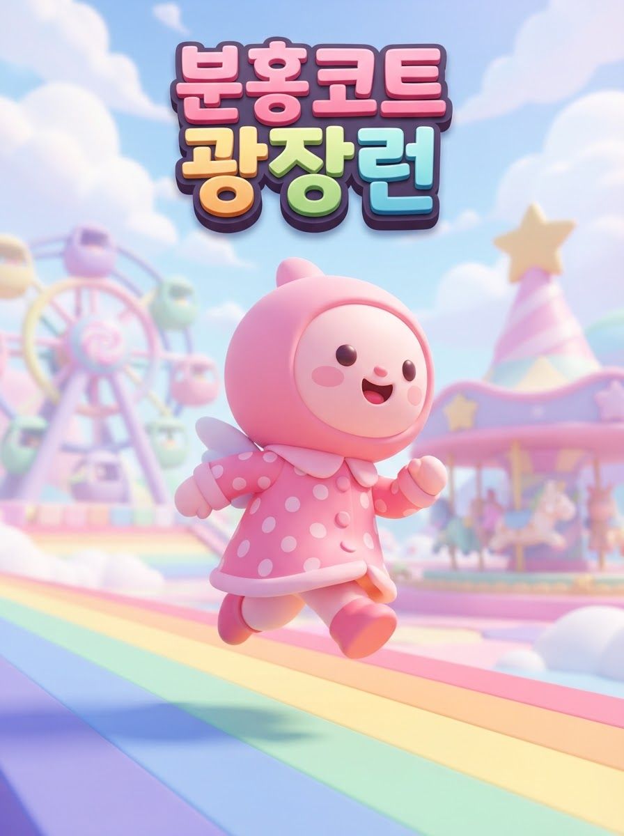 분홍코트 광장런