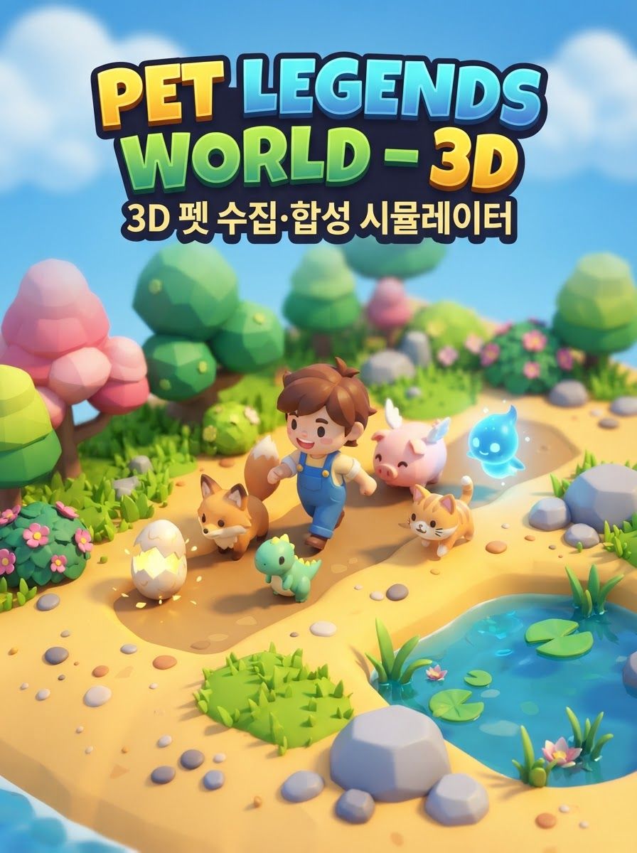 PET LEGENDS WORLD — 3D 펫 수집·합성 시뮬레이터