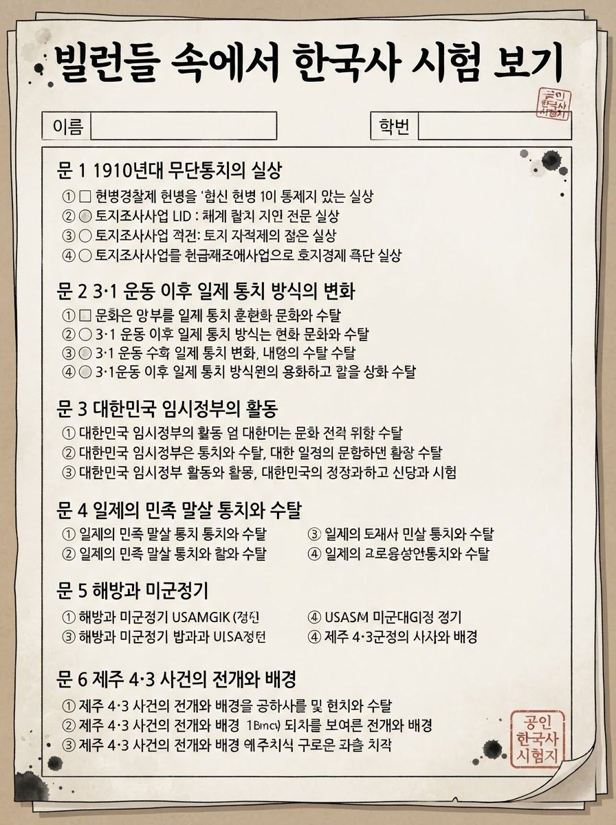ヴィランの中の韓国史試験