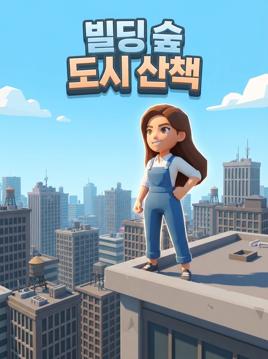 빌딩 숲 도시 산책