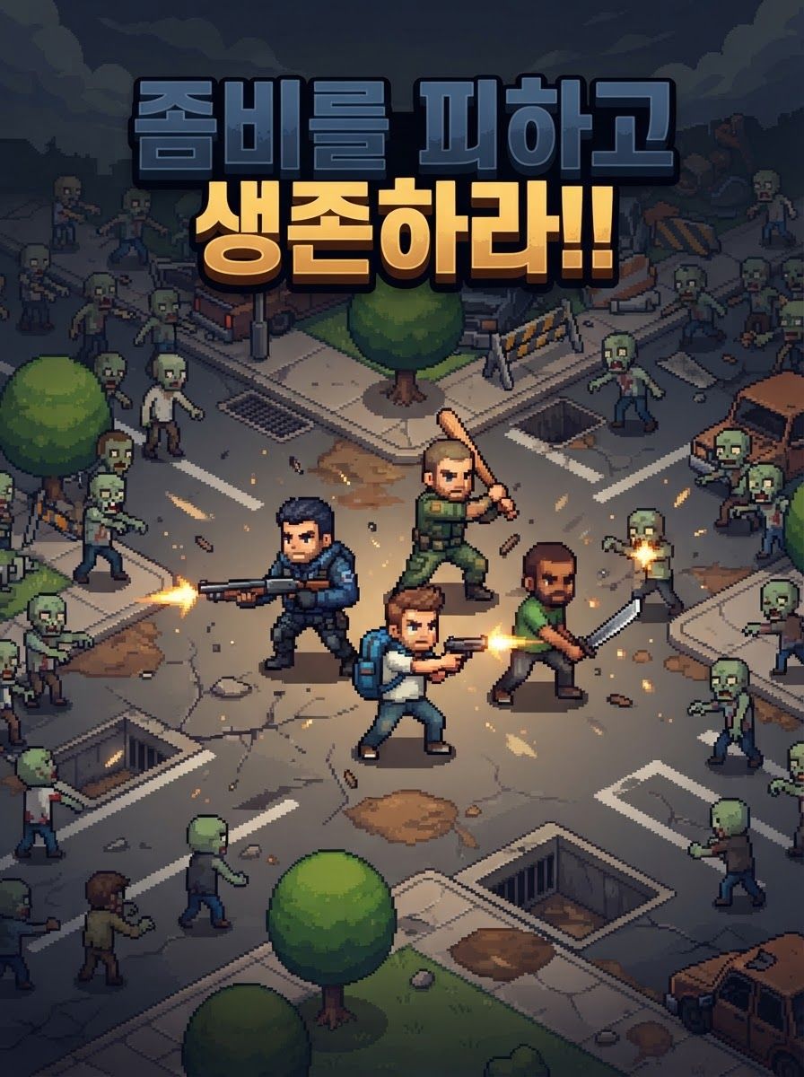 좀비를 피하고 생존하라!!