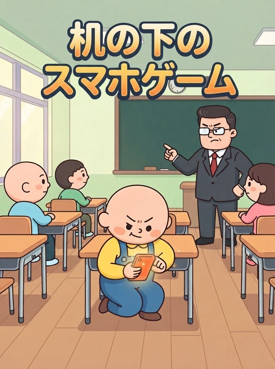 机の下のスマホゲーム