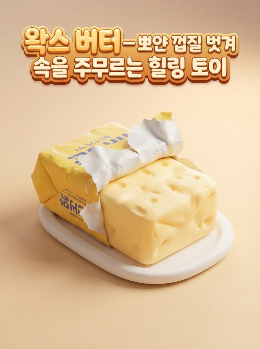 왁스 버터 — 뽀얀 껍질 벗겨 속을 주무르는 힐링 토이