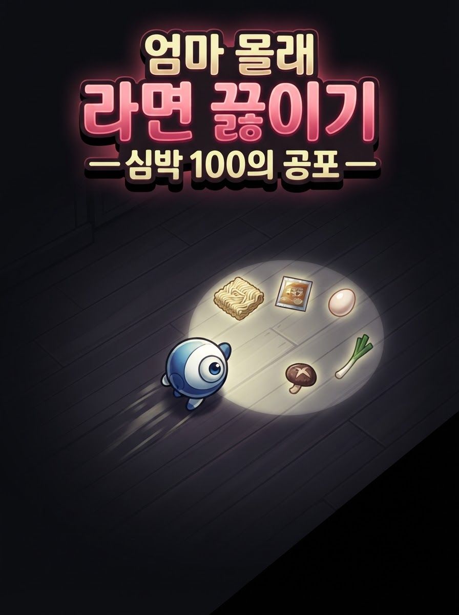 엄마 몰래 라면 끓이기 — 심박 100의 공포