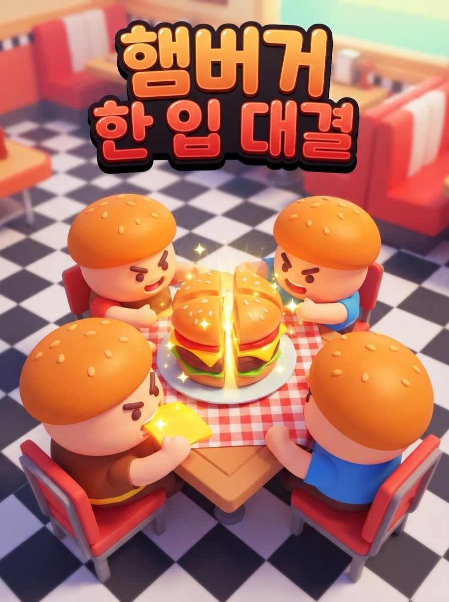 햄버거 한 입 대결