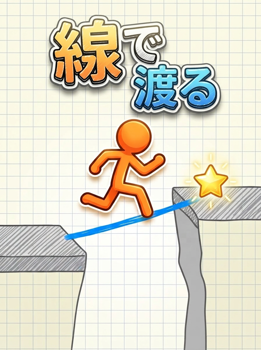 線で渡る