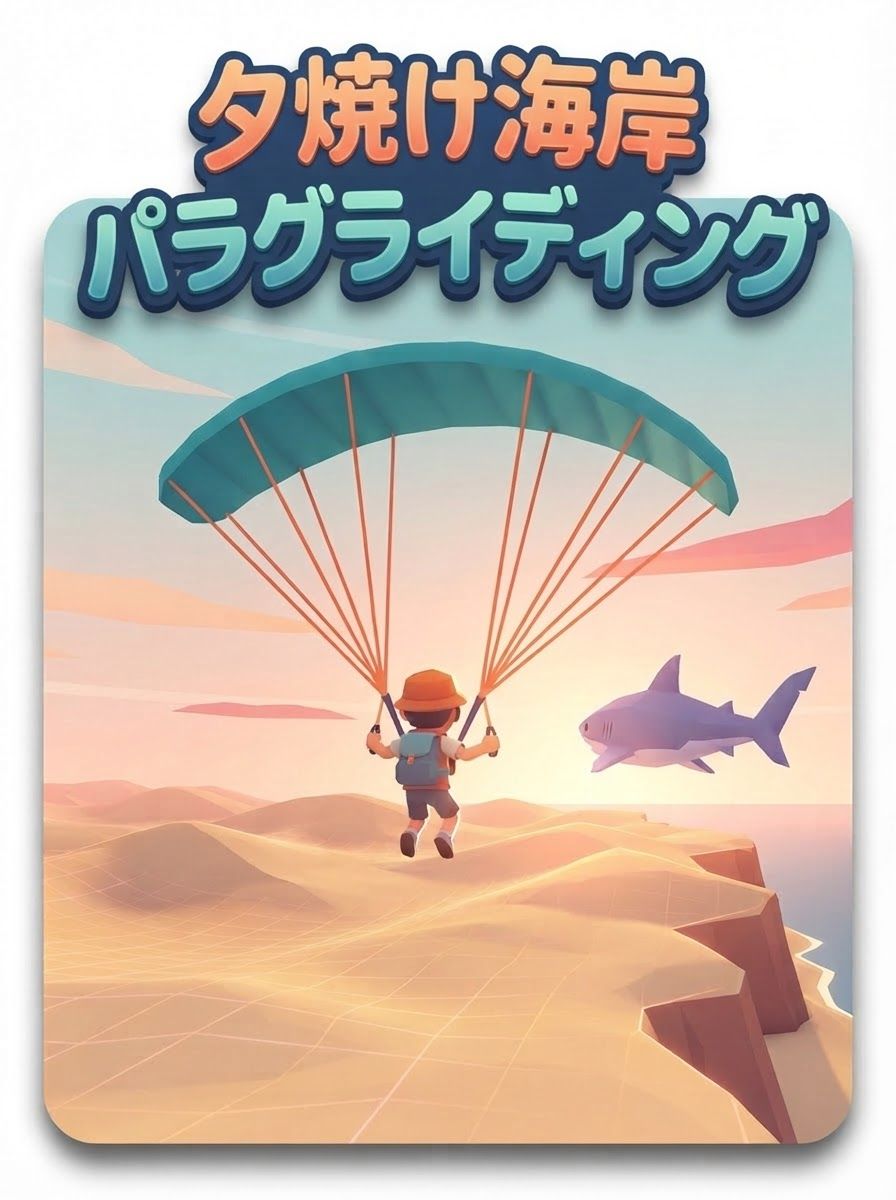 空を飲み込む怪獣 ― 夕陽海岸パラグライダー
