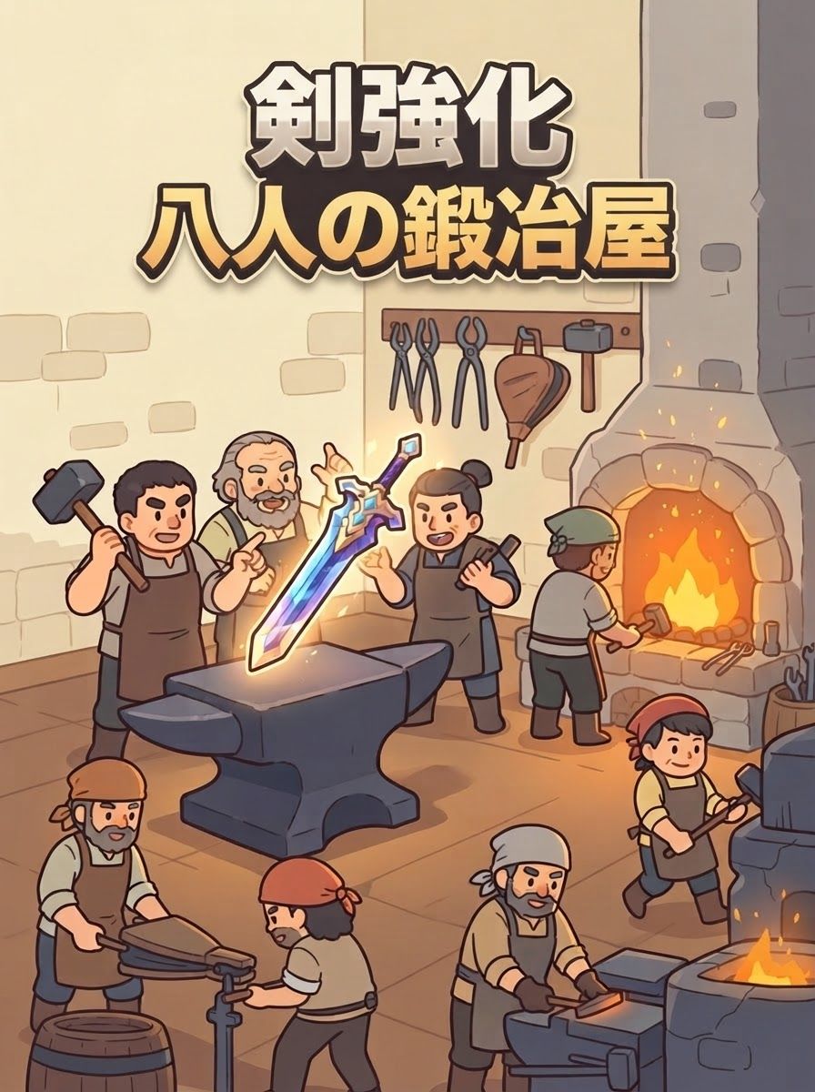 剣強化八人の鍛冶屋