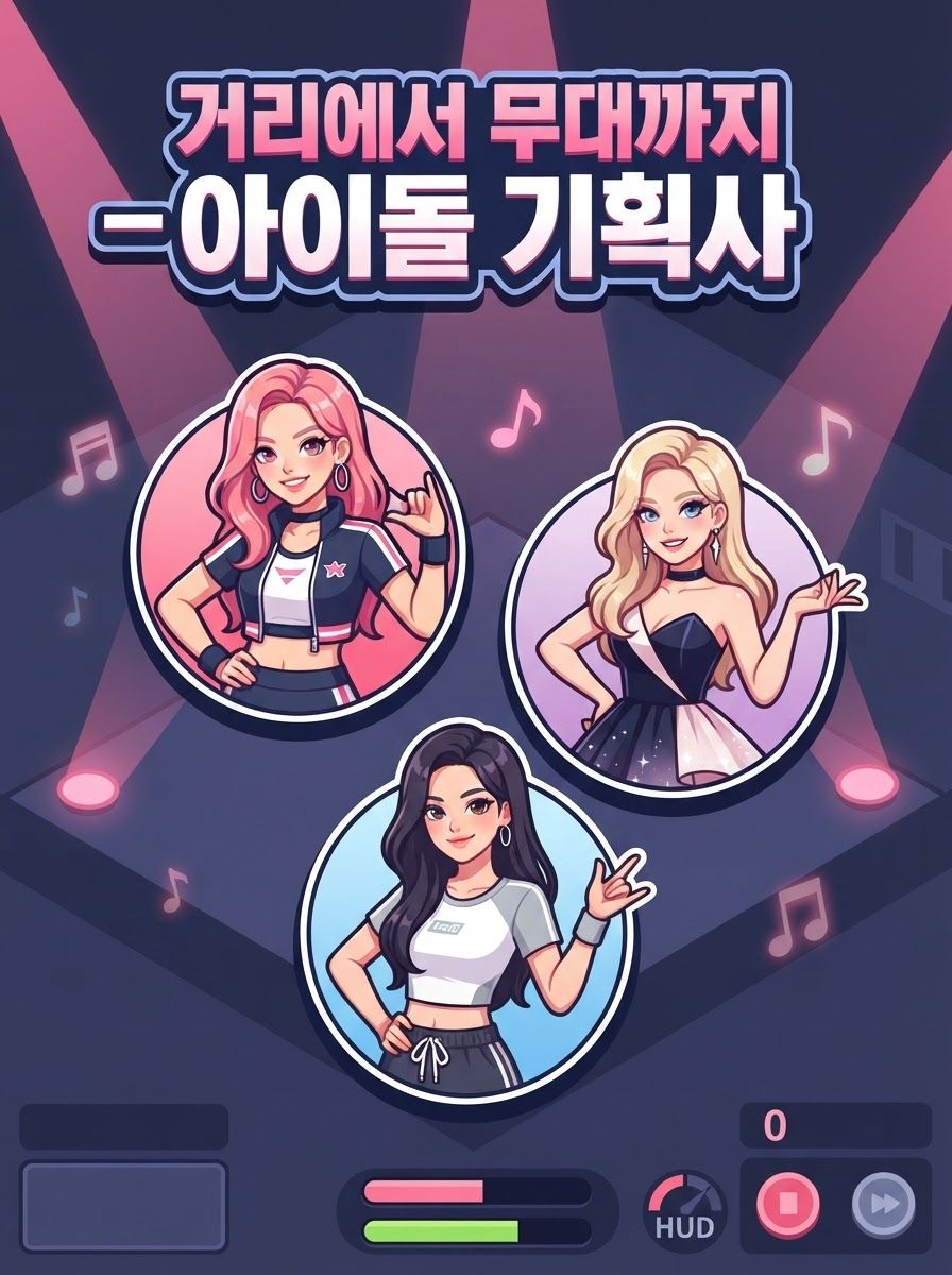 거리에서 무대까지 — 아이돌 기획사
