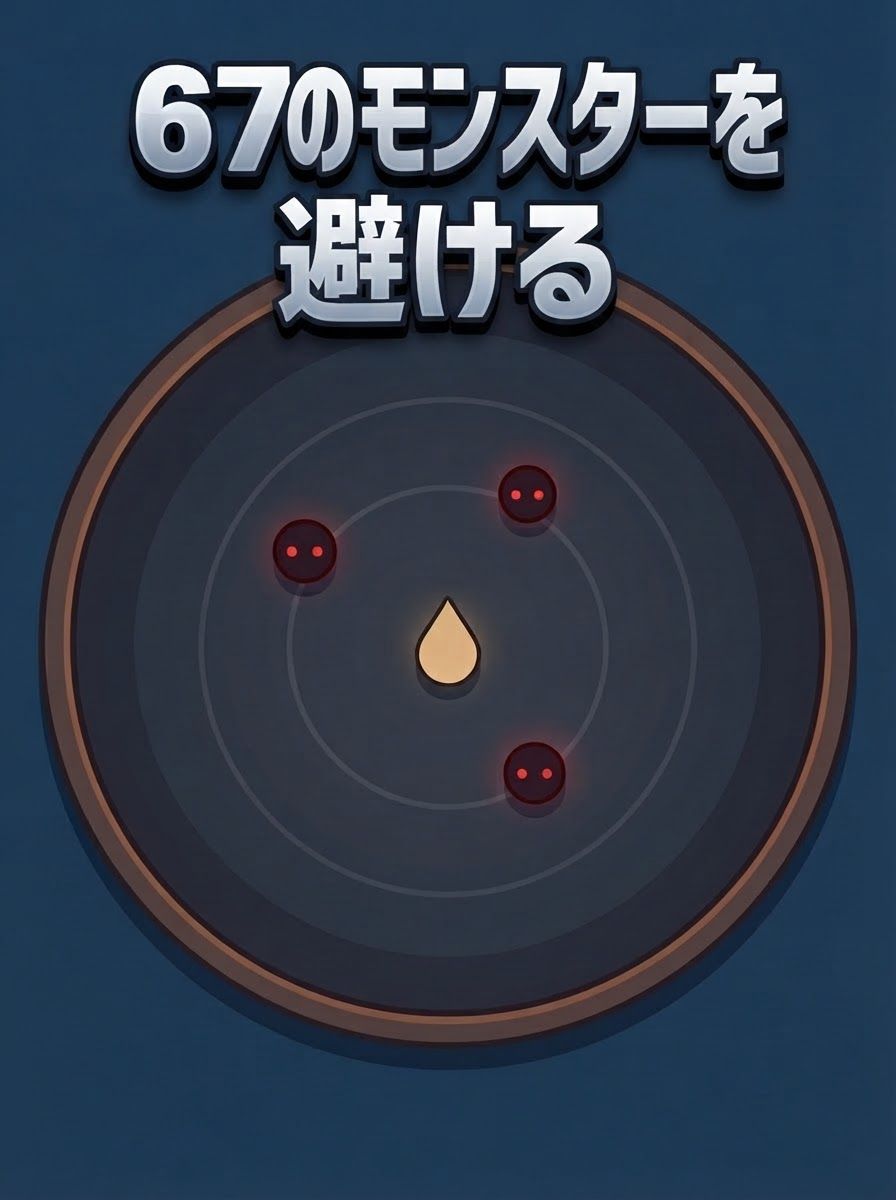 67のモンスターを避ける