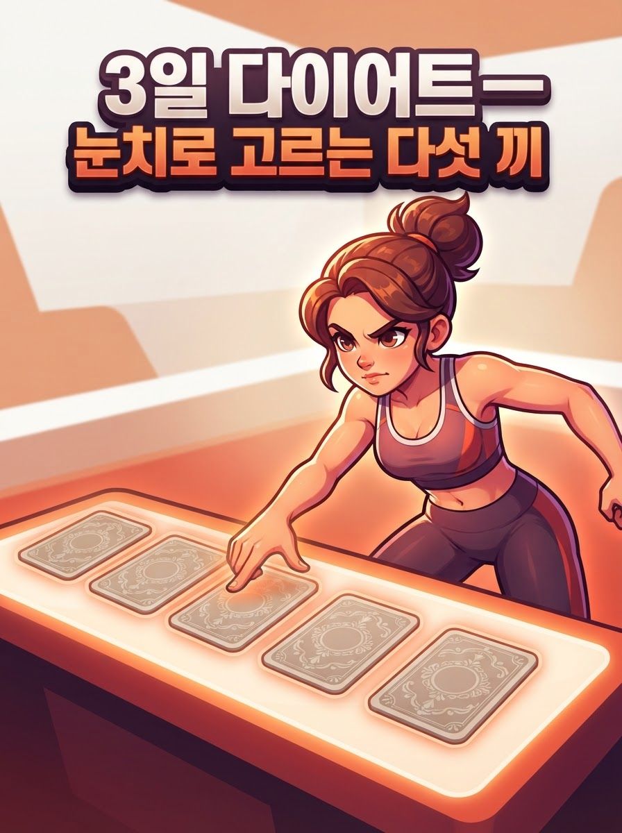 3일 다이어트 — 눈치로 고르는 다섯 끼