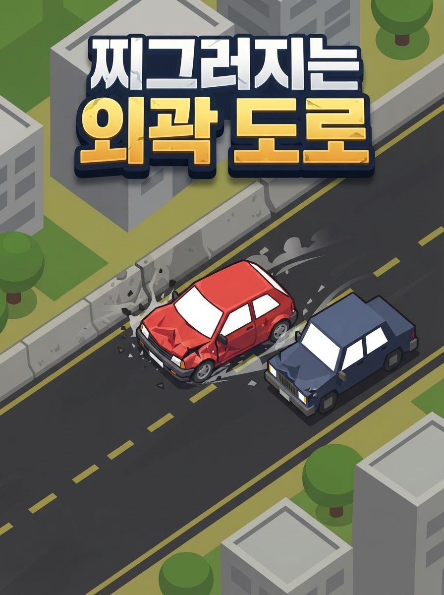 찌그러지는 외곽 도로