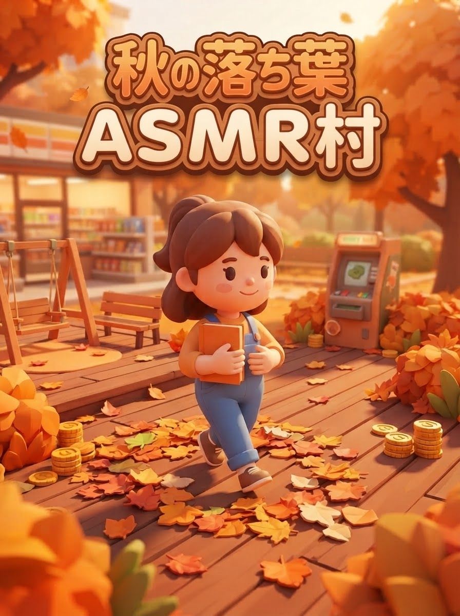 秋の落ち葉ASMR村