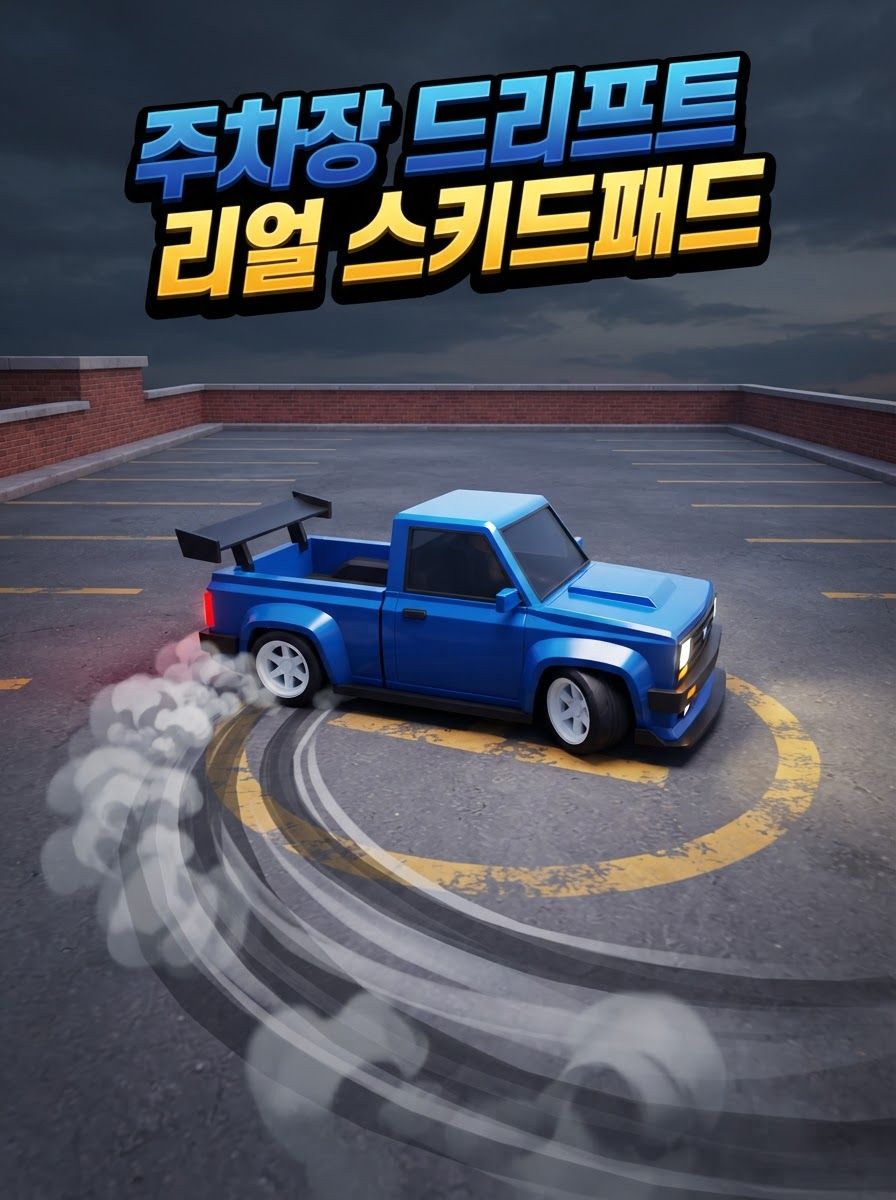 주차장 드리프트 — 리얼 스키드패드