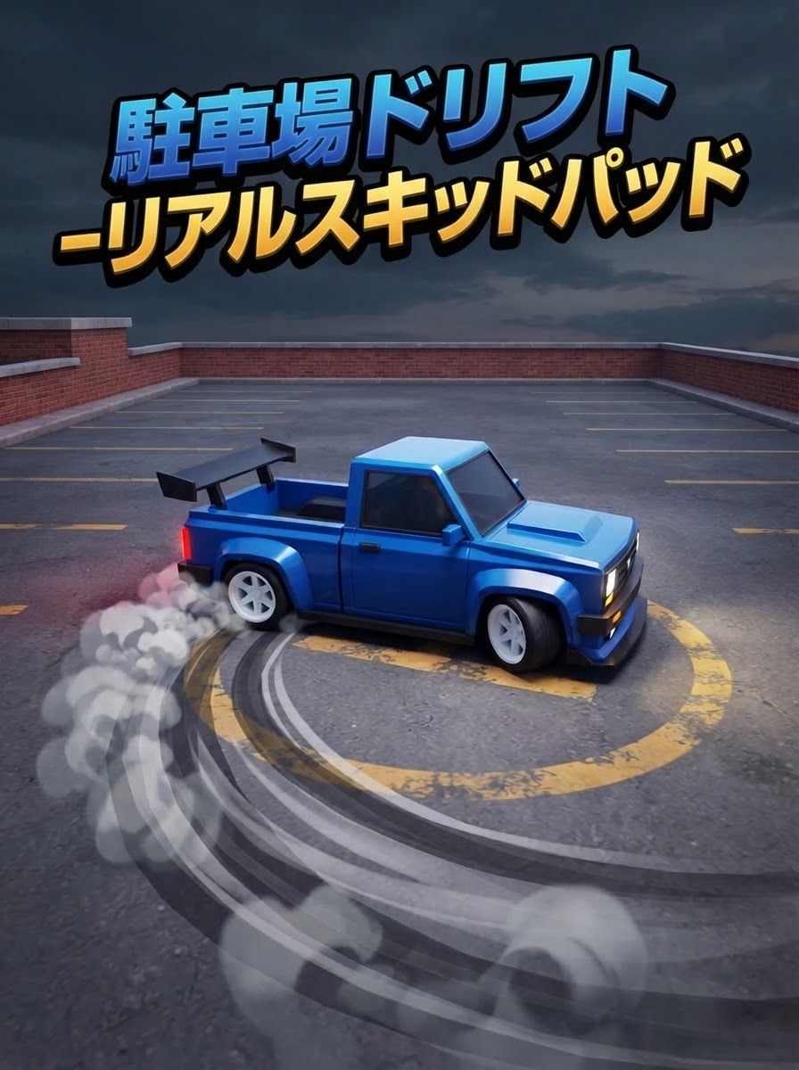 駐車場ドリフト -リアルスキッドパッド