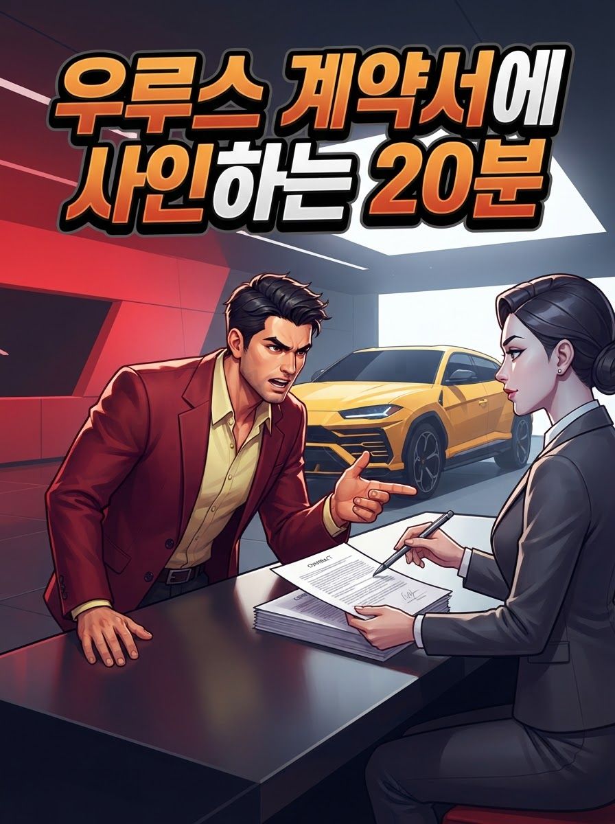 우루스 계약서에 사인하는 20분