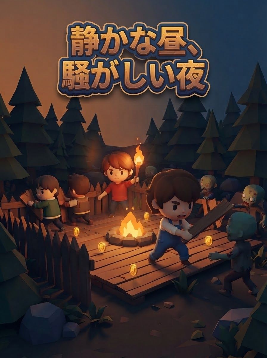 静かな昼、騒がしい夜
