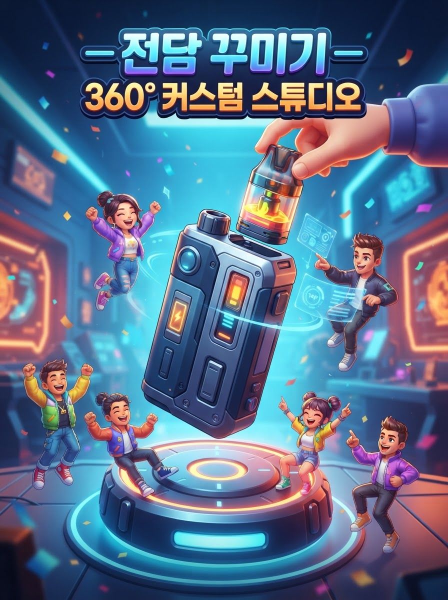 전담 꾸미기 — 360° 커스텀 스튜디오