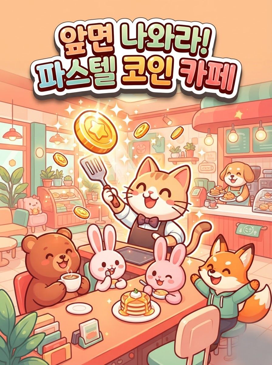 앞면 나와라! 파스텔 코인 카페