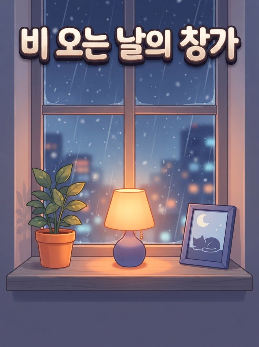 비 오는 날의 창가
