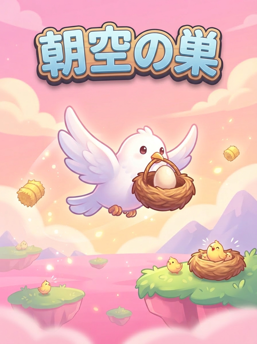 朝空の巣