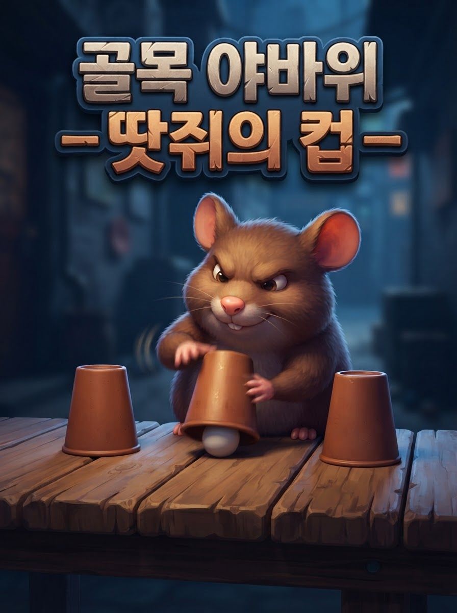 골목 야바위 — 땃쥐의 컵