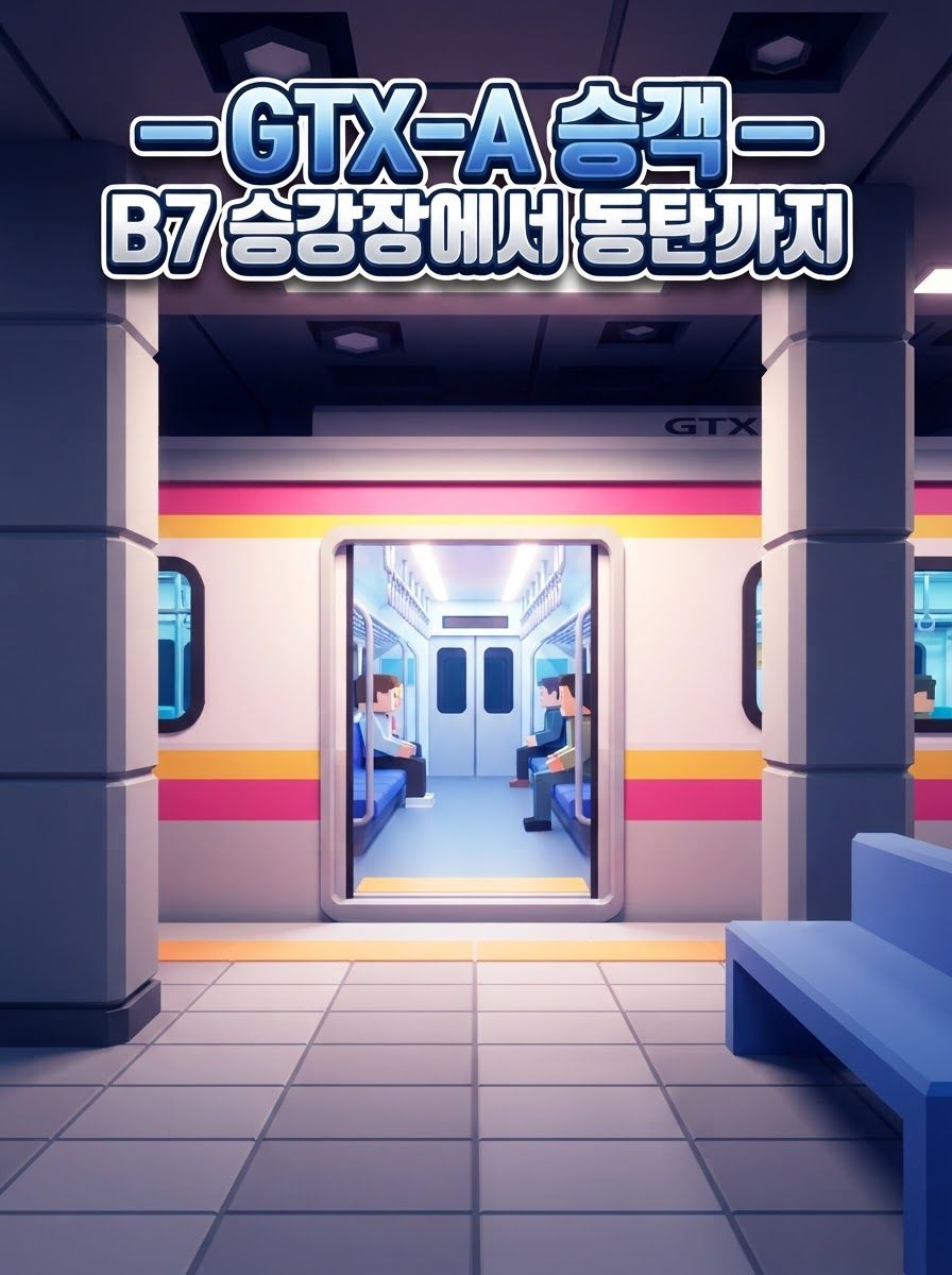 GTX-A 승객 — B7 승강장에서 동탄까지
