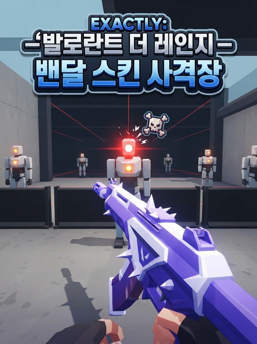 발로란트 더 레인지 — 밴달 스킨 사격장