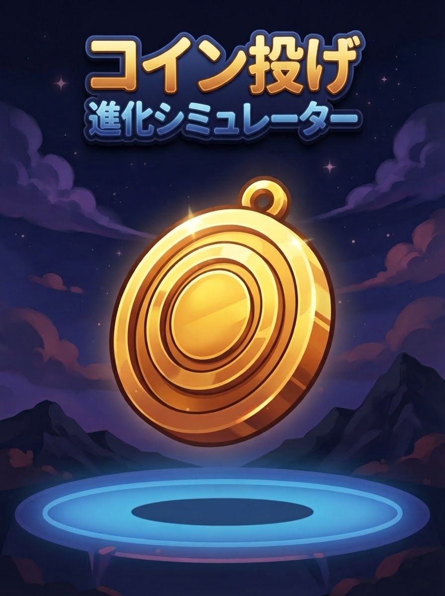 コイン投げ進化シミュレーター