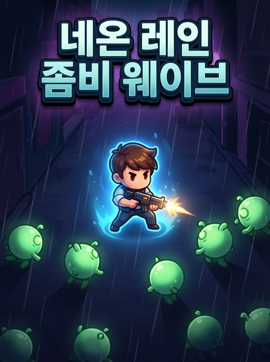 네온 레인 좀비 웨이브