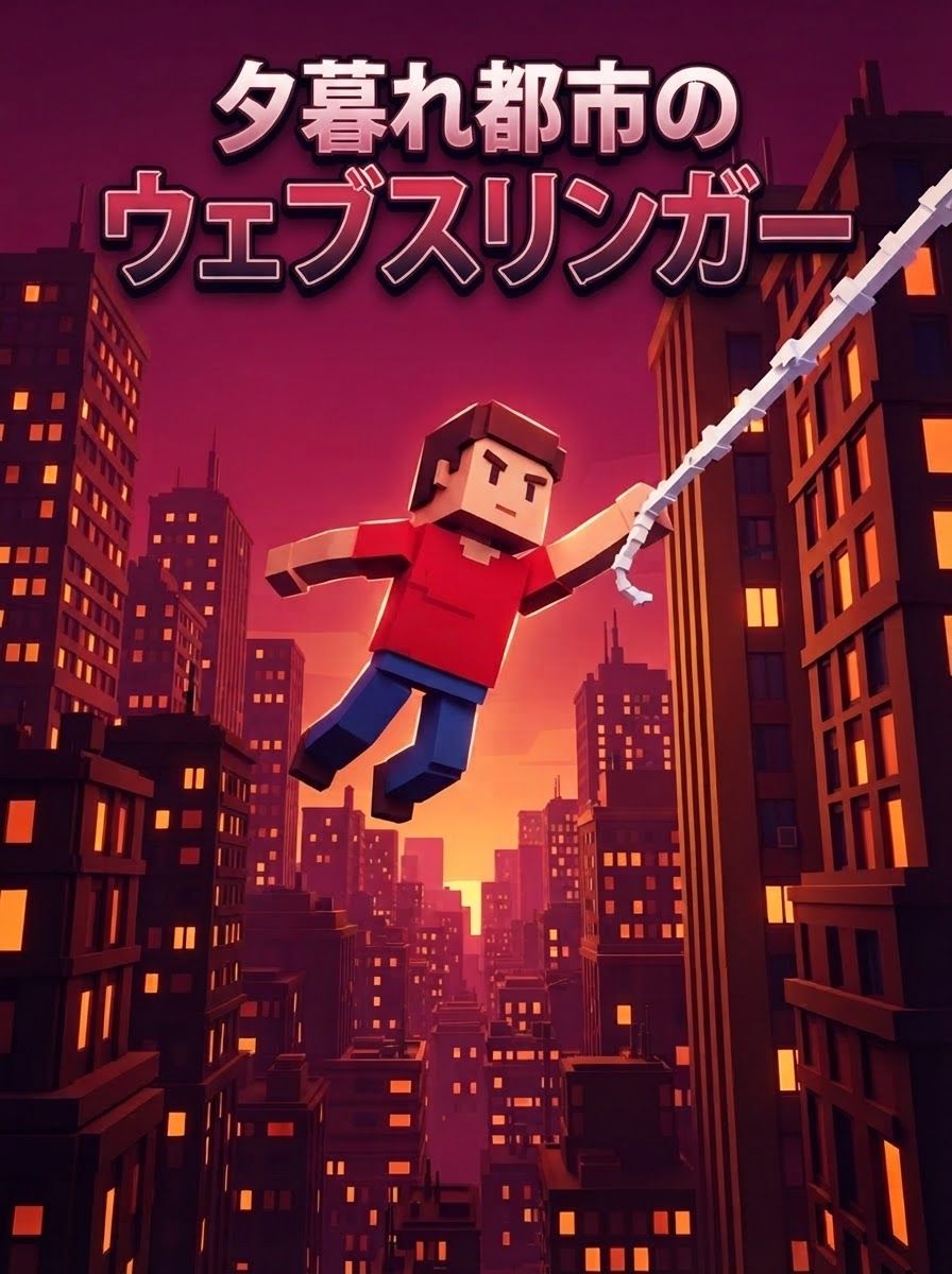 夕暮れ都市のウェブスリンガー