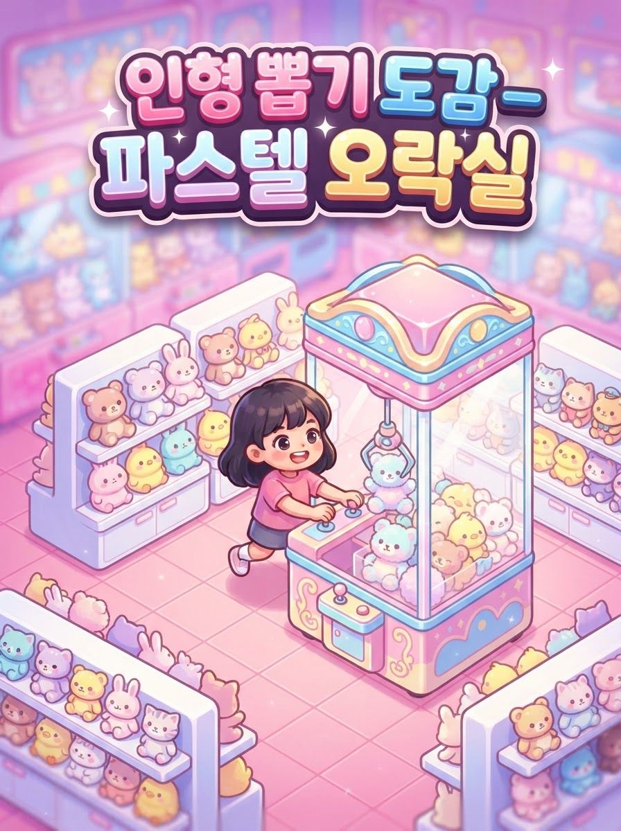 인형 뽑기 도감 — 파스텔 오락실